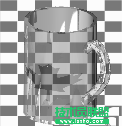 CAD如何渲染玻璃材质的水杯模型 三联
