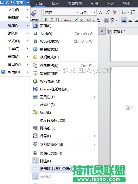 wps尾注怎么添加