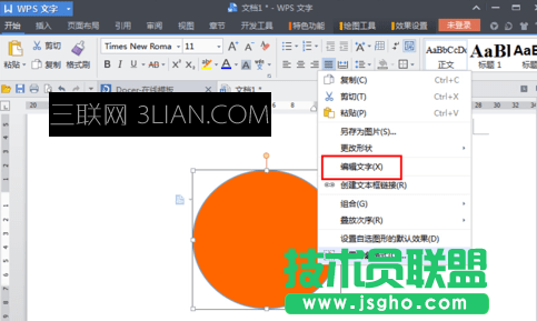 wps文字怎么在图形中添加文字