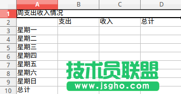 LibreOffice Calc表格如何设置边框