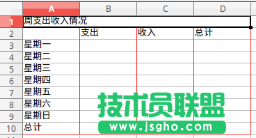 LibreOffice Calc表格如何设置边框