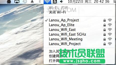 苹果电脑wifi在哪设置 三联
