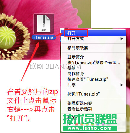 苹果电脑怎么解压文件 三联