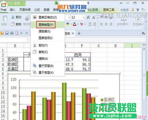 wps演示怎么做柱状图