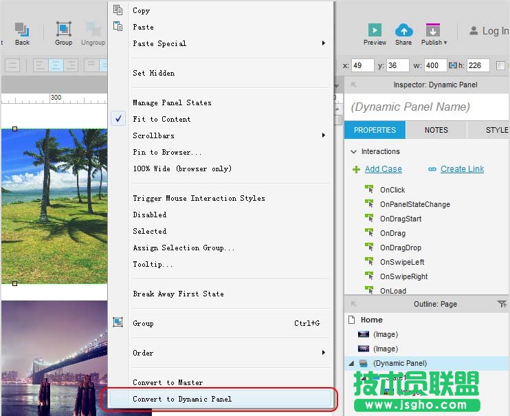 axure如何制作图片自动播放的效果