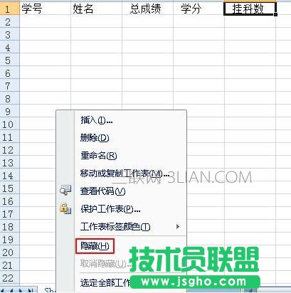 Excel如何隐藏与显示工作表 三联
