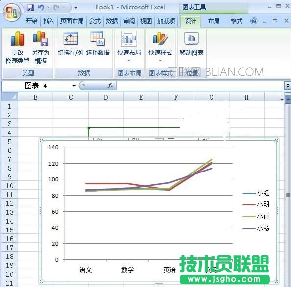 excel2007如何插入图表标签