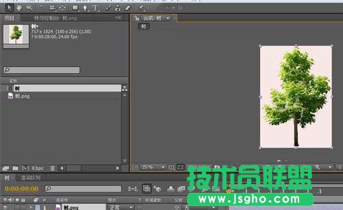 AE怎么制作一段锯树的视频效果 三联