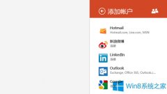 Win8怎么在人脉中链接新浪微博？