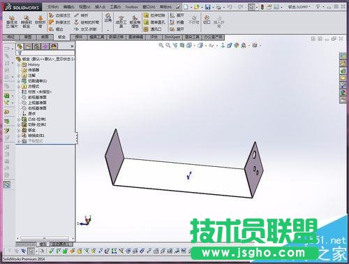 solidworks2014设计库没有钣金成型文件夹怎么办 三联