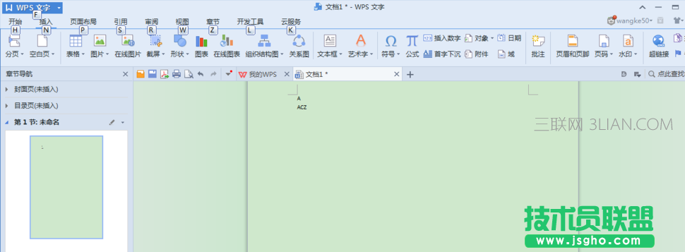 WPS文章中如何插入数字编号