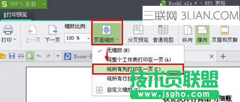 wps怎么把表格打印放大