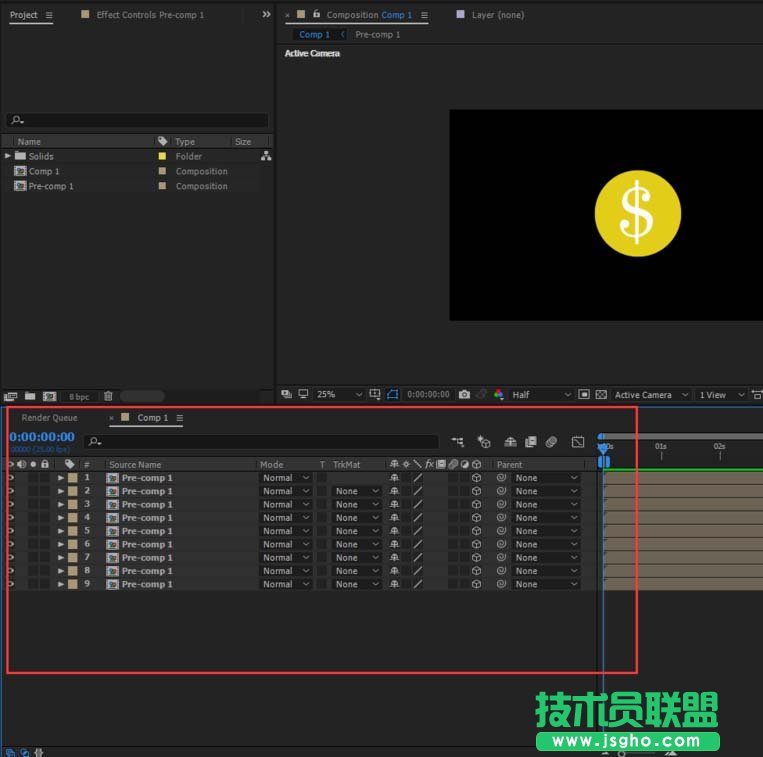 AE怎么制作3D硬币翻转的动画效果