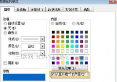 Excel图表负值如何设置不同颜色