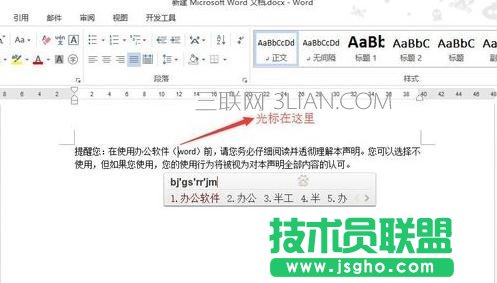 word2013中如何使用改写模式