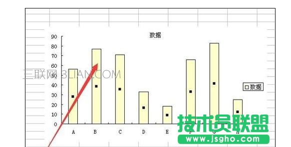 Excel2010中图表设置数据标志显示位置的操作方法