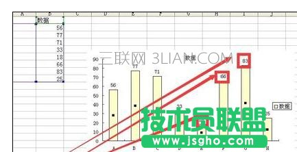 Excel2010中图表设置数据标志显示位置的操作方法
