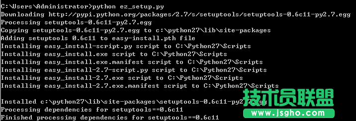 Python 安装setuptools和pip工具操作方法