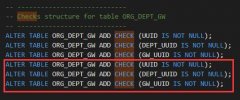 sql脚本导入Oracle时重复生成check约束怎么办