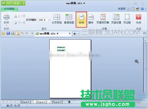 wps打印预览怎么设置