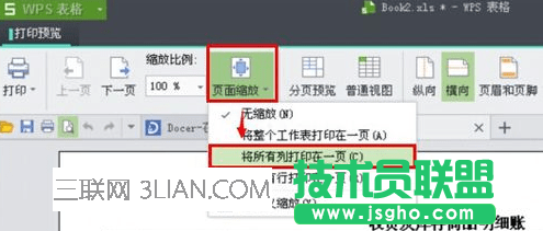 wps表格怎么缩放打印