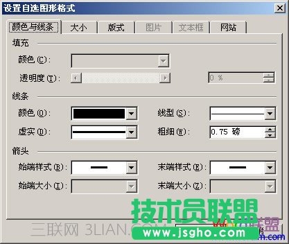 设置自选图形格式
