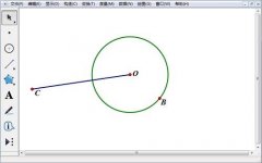 几何画板如何画圆外一点的切线
