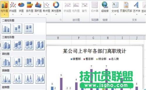 Excel怎么在柱形图中插入折线图