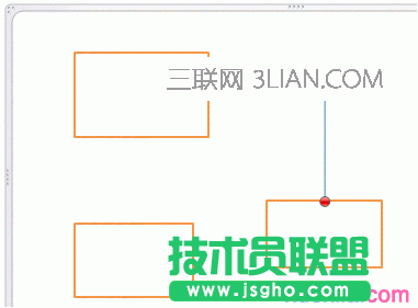 单击要重新连接到其他形状的连接线。