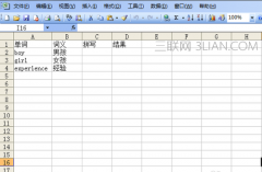 Excel表格中如何制作单词默写本