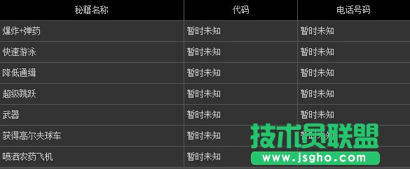 《侠盗猎车5》秘籍大全 PC版本秘籍介绍