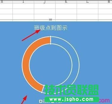 WPS表格怎么制作百分百环形图