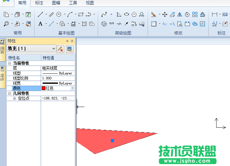 CAXA怎么使用填充命令填充图形