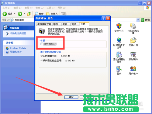 电脑公司xp系统进入休眠模式设置(4)