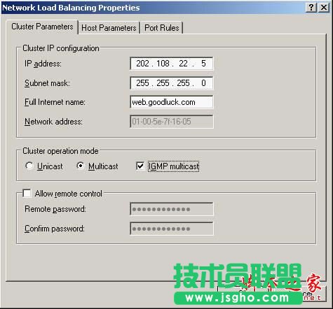 Windows 2003下网络负载平衡(负载均衡/NLB)的配置教程