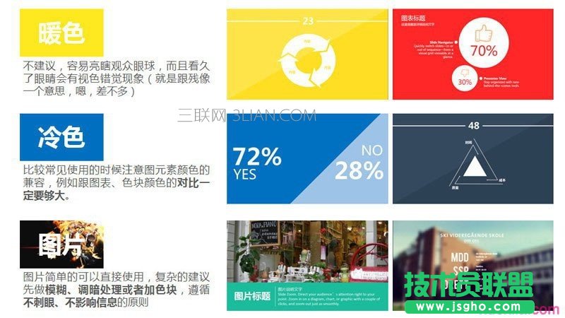 扁平化PPT设计制作教程2：颜色与色块