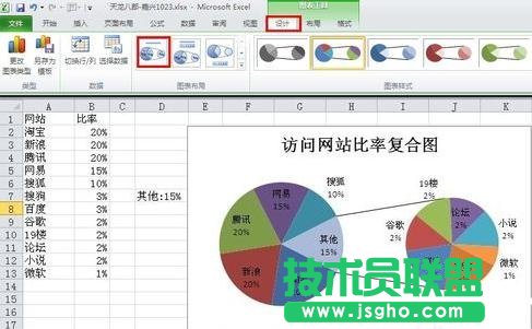excel2013中怎么制作复合饼图