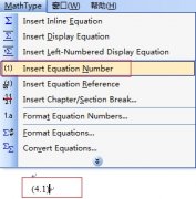 MathType公式编号不从1开始怎么修改