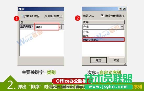 自定义排序Excel数据的方法
