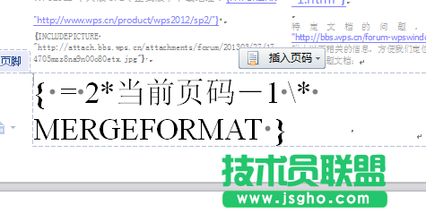 WPS文字在同一页上显示两个页码