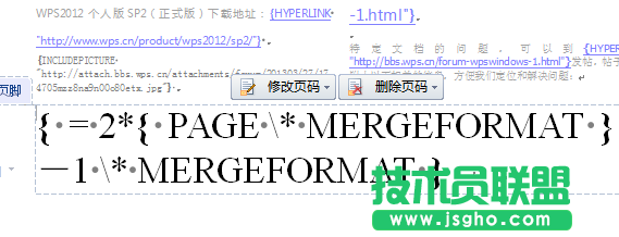 WPS文字在同一页上显示两个页码