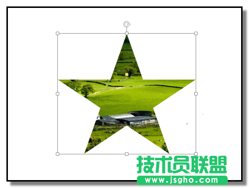 PPT如何将图片裁剪成立体五角星样式