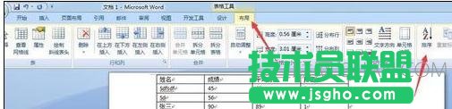 word中如何进行排序