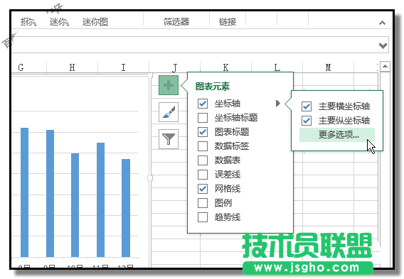 excel表格中如何移动坐标轴