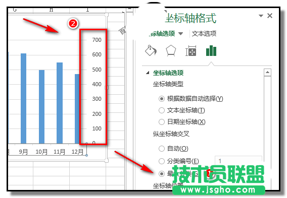 excel表格中如何移动坐标轴