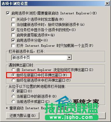 WinXP系统IE8多窗口的设置方法(4)