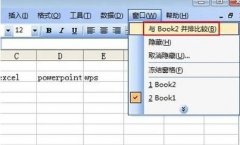 excel表格并排查看的方法