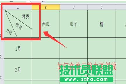 excel表格怎么画三斜线
