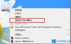 Win8.1系统“固定到开始屏幕”不能用怎么办？