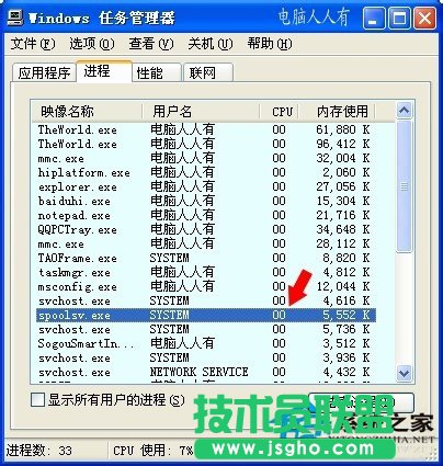 给你介绍WinXP系统中Spoolsv.exe进程(5)